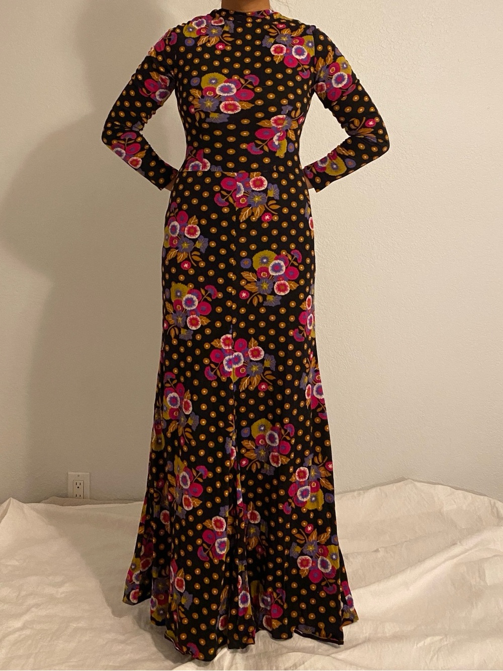 Vintage Fall 1970s Sweater Dress